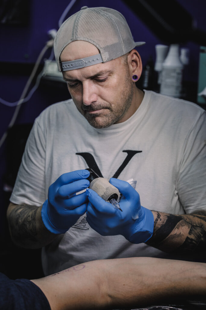 Photograph of Diesel a Lake Charles Tattoo Artist Taken by SWLA Photographer Dalton Barron - SWLA Photo
